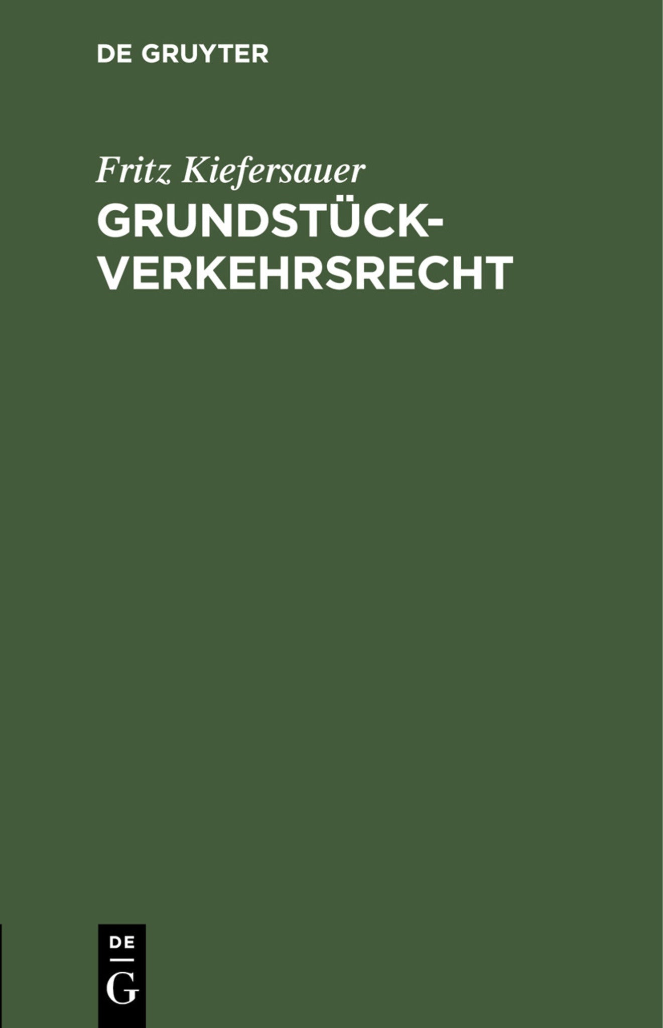 Grundstückverkehrsrecht